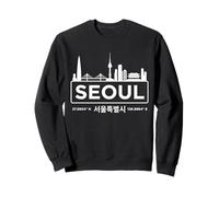 seul, Corea Sud, Minimalista, Bianco, Orizzonte Felpa