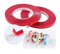 Seully 2 Pezzi 10m Strumento per Unghie Nastro Biadesivo in Cristallo Trasparente Biadesivo,Nastro Biadesivo Trasparente e Senza Tracce per Unghie e Nastro Espositivo per Nail Art,Nastro per Unghie