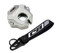 Seulomo Copri Chiave per Decorazione Moto Chiavi in Allu Per CB650R CBR650R CB 650R CBR CNC Custodia Protettiva Per Chiavi Da Moto Con Ricamo E Portachiavi(M-17)