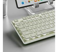 SEUNKWANG EWEADN F98 Tastiera retroilluminata con cavo, tastiera USB per computer con display e manopola intelligenti, layout al 96%, tastiera ergonomica silenziosa con 7 colori, compatibile con Mac