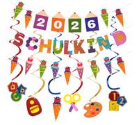 Seutgjie Ghirlanda per bambini scolastici 2026, decorazione per l'inizio della scuola, per ragazze e ragazzi