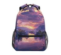Sevdomey Beautiful City - Zaino per computer portatile, impermeabile, 15 l, elegante, leggero, con tasche multiple per lavoro, scuola e viaggi