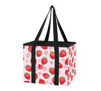 Sevdomey Borsa per la spesa riutilizzabile, grande, resistente, impermeabile, pieghevole, con fondo rimovibile, per bagagliaio, picnic, campeggio