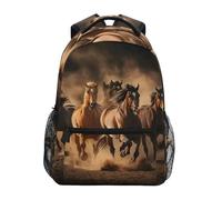 Sevdomey Brown Horse, zaino per computer portatile, impermeabile, 15 l, elegante, leggero, con tasche multiple per lavoro, scuola e viaggi