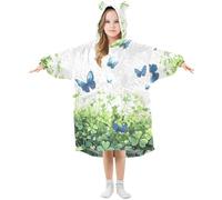 Sevdomey Coperta indossabile con farfalla per il giorno di San Parikh per bambini ragazzo ragazza, felpa con cappuccio a doppio strato felpa oversize, Farfalla del giorno di San Parikh, S