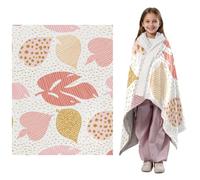Sevdomey Coperta per bambini in peluche super morbida a righe e pois | Coperta calda e accogliente per culla, passeggino, viaggio e pisolino, per bambini e bambine, 152,4 x 127 cm