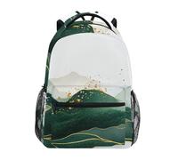 Sevdomey Green Mountains, zaino per computer portatile, impermeabile, 15 l, elegante, leggero, con tasche multiple per lavoro, scuola e viaggi