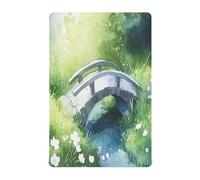 Sevdomey Lenzuola per culla con paesaggio ad acquerello, per neonati e ragazze, morbide e traspiranti impermeabili, adatte a tutte le forme del materasso della culla