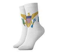 SEVEBJ Bandiera degli Stati Uniti Isole Vergini Unisex Casual Crew Socks Novità Calzini Atletici Calzini Uomo Calzini Fantasia Calzini COME PIC