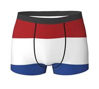 SEVEBJ Bandiera Paesi Bassi Uomini Traspirante Boxer Slip Soft Shorts Confortevole Biancheria Intima, Bandiera Paesi Bassi 1, M