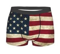SEVEBJ Boxer da uomo con bandiera americana, traspirante, elasticizzato, biancheria intima, Stile 1, M