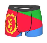 SEVEBJ Boxer da uomo con bandiera di Porto Rico, traspirante, elasticizzato, con custodia, per uomini e ragazzi, Bandiera dell'Eritrea, XXL