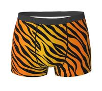 SEVEBJ Boxer da uomo con motivo di pelle di tigre, mutandine elastiche traspiranti, Colore 1, M