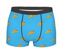 SEVEBJ Boxer da uomo con pizza, traspirante, elasticizzato, intimo, Stile 1, M