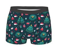 SEVEBJ Boxer da uomo con zucche di Halloween con zucche, traspirante, elasticizzato, biancheria intima, Stile 8, L