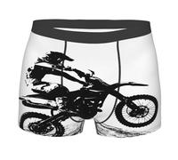 SEVEBJ Boxer da uomo per motocross Dirt Bike traspirante elasticizzato biancheria intima novità tronco biancheria intima, Stile 1, M