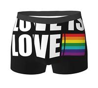 SEVEBJ Boxer traspiranti da uomo con tintura a cravatta e slip morbidi comodi, L'amore è 21, S