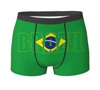 SEVEBJ Brasile Bandiera Brasiliana Uomini Boxer Slip Mutande Elastiche Biancheria Intima Traspirante