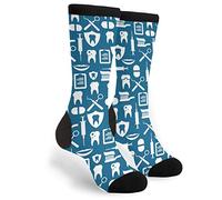 SEVEBJ Calzini unisex a forma di equipaggio, casual, divertenti, con vestito folle, taglia 8, 8, Taglia unica