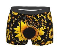 SEVEBJ Flower - Boxer da uomo, traspirante, elasticizzato, biancheria intima, Stile 1, M