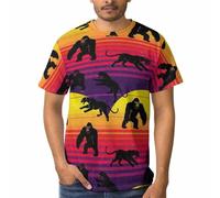 SEVEBJ Maglietta da uomo a maniche corte, girocollo, morbida e confortevole, casual, per allenamento, palestra, immagine (503), XL, Immagine(507), S
