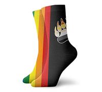 SEVEBJ My Uncle Is Single Performance Calzini da corsa Comfort Sox Light Bobbysocks Sox Basset Hound Dog, Bandiera Orso Lgbt Gay, Taglia unica