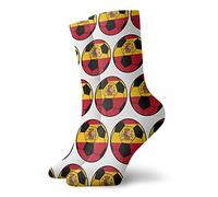 SEVEBJ My Uncle Is Single Performance Calzini da corsa Comfort Sox Light Bobbysocks Sox Basset Hound Dog, Spagna Calcio, Taglia unica