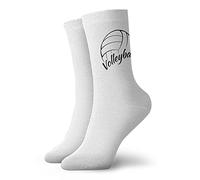 SEVEBJ My Uncle Is Single Performance Calzini da corsa Comfort Sox Light Bobbysocks Sox Basset Hound Dog, L'amore è pallavolo, Taglia unica