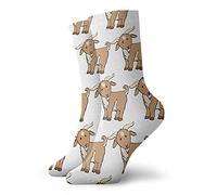 SEVEBJ My Uncle Is Single Performance Calzini da corsa Comfort Sox Light Bobbysocks Sox Basset Hound Dog, Cartone animato di, Taglia unica