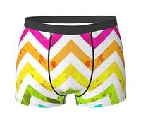 SEVEBJ Retro Bandiera Americana Linee Blu Degli Uomini Traspirante Boxer Slip Morbidi Pantaloncini Comodi Biancheria Intima, Strisce di colore 18, M