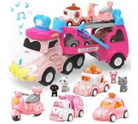 seveclotree Giochi Bambina 2 Anni Ragazzi Ragazze,Camion Giocattolo con Suoni e Luci,Macchinine Regalo per Giochi da 2-6 Anni