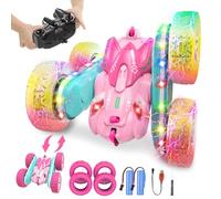seveclotree Macchina Telecomandata per Bambini con Luce,Giochi Bambini 6 7 8 Anni,360° Rotazione 4WD Auto Telecomandata Bambina,Regalo Bambina 6 7 8 9 Anni