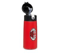 Seven AC Milan Borraccia Calcio, Nero Rosso, Borraccia Termica in Acciaio Inox Interno Esterno, Mantenimento Temperatura fino a 24h, Borraccia Scuola Bambino - Borraccia Termica