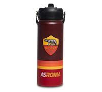 Seven Borraccia AS ROMA CALCIO, Rosso e Giallo - Borraccia 500 ML Termica in Acciaio Inox Interno Esterno - Mantenimento Temperatura fino a 24h