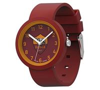 AS Roma Orologio - Orologio da Polso Analogico al Quarzo - Giallo e Rosso, in Confezione Regalo - Cinturino in Silicone
