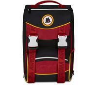 Seven AS Roma Zaino Doppio Scomparto Estensibile Calcio, Nero, Maxi Capienza, Schienale Preformato, Bambino, Scuola Elementare