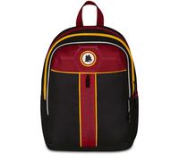 Seven AS Roma Zaino Doppio Scomparto Nero Tasca Frontale con Zip e Tasca per