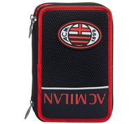 Seven Astuccio 3 Zip A C MILAN Astuccio Attrezzato Cancelleria Per bambini e