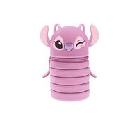 Seven Astuccio Lilo & Stitch Allungabile in Silicone 2 in 1, Stitch, Rosa, Astuccio per la Scuola, Portapenne da Tavolo, Chiusura con Cerniera, Scuola e Tempo Libero, Bambina