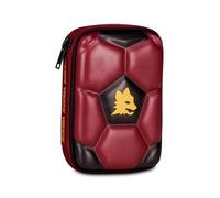 Seven Astuccio Roma Quick Case, Completo di Matite, Pennarelli, Colori, Accessori Zaino, Elementari, Medie, Superiori, Blue Deep, Bambine e Bambini, rosso