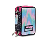 Seven Astuccio Scuola 3 Zip, Nero, Feeling Free Triplo Scomparto Accessoriato Con Penne, Matite E Pennarelli, Accessori Zaino, Scuola & Tempo libero, Bambina