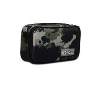 Seven Astuccio Scuola Elementare Quick Case, con Matite, Pennarelli, Penne, Portapenne Bambino 1 zip, nero