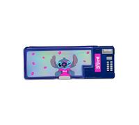 Seven Astuccio scuola LILO & STITCH per bambini, scomparti pop up per matite, gomme, righelli, calcolatrice inclusa, Cassetti magici, Etichetta nome personalizzabile, Prodotto ufficiale, Idea regalo