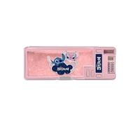 Seven Astuccio scuola LILO & STITCH per bambini, scomparti pop up per matite, gomme, righelli, calcolatrice inclusa, Cassetti magici, Etichetta nome personalizzabile, Prodotto ufficiale, Idea regalo