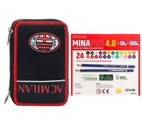 Seven Astuccio Scuola Milan 3 Zip Completo di Matite + 24 Pastelli