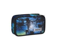 Seven Astuccio Scuola Quick Case, Blu, Freethink Boy, Portapenne Completo Di Penne, Matite, Colori, Accessori Zaino, Elementari, Medie, Bambino Ragazzo
