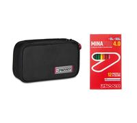 Seven Astuccio Scuola Quick Case con Penne Matite + 12 Pastelli