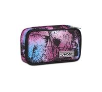 Seven Astuccio Scuola Quick Case, Nero e Rosa, Freethink Girl, Portapenne Completo Di Penne, Matite, Colori, Accessori Zaino, Elementari, Medie, Bambina Ragazza