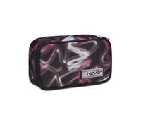 Seven Astuccio scuola Quick Case – Nero e Rosa Freethink Girl, con penne matite colori e accessori
