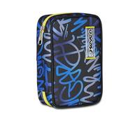 Seven Astuccio Scuola Speed Case, Blu, Portapenne Mono Scomparto con Plance Amovibili, Completo Di Penne, Matite, Colori, Accessori Zaino, Scuola Elementare, Bambino